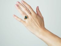 Victorian 18ct Gold & Bloodstone Signet Ring with Griffin Intaglio