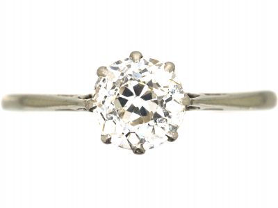 1920’s 18ct White Gold & Diamond Solitaire Ring