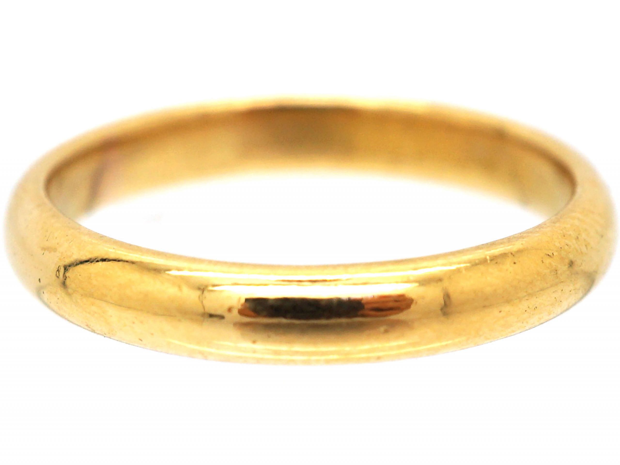 22ct Gold Wedding Ring Assayed in 1939 (976R) | The Antique Jewellery ...