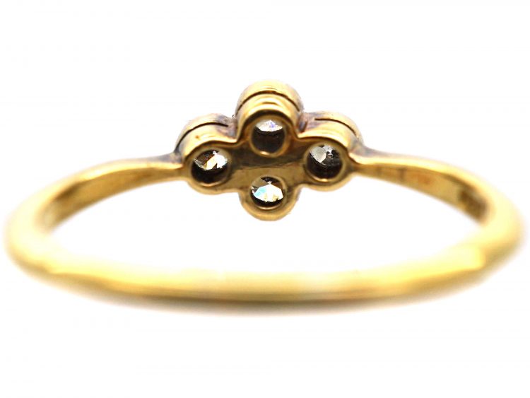 Edwardian 18ct Gold & Platinum, Diamond Four Stone Ring