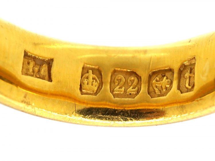22ct Gold Wedding Ring Assayed in 1918