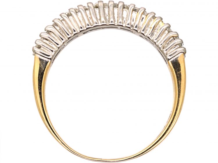 18ct Gold, Baguette Diamond Half Eternity Ring