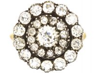18ct Gold, Large Diamond Cluster Ring