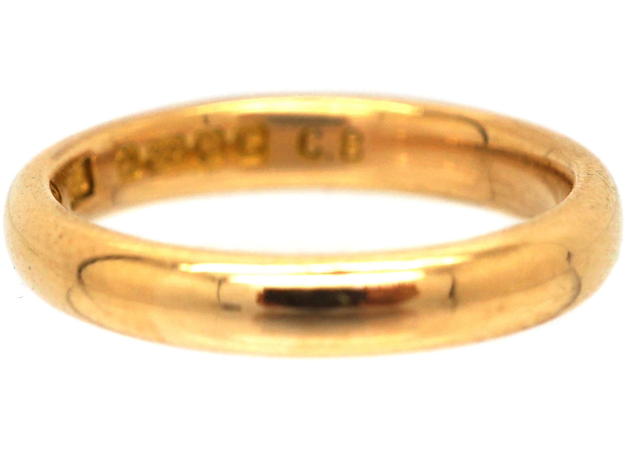 22ct Gold Wedding Ring Assayed in 1931 (606R) | The Antique Jewellery ...