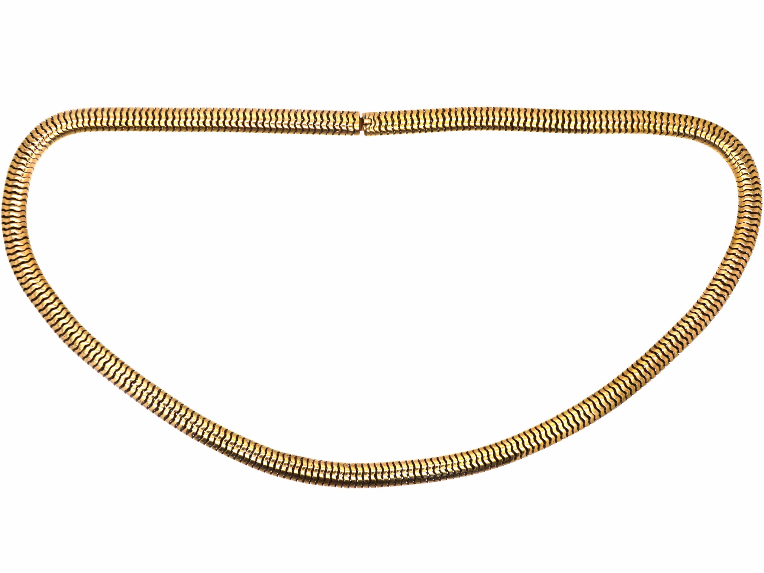 Victorian 15ct Gold Snake Chain (177S) | The Antique Jewellery Company