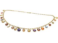 Victorian Multi-Gem Harlequin Necklace