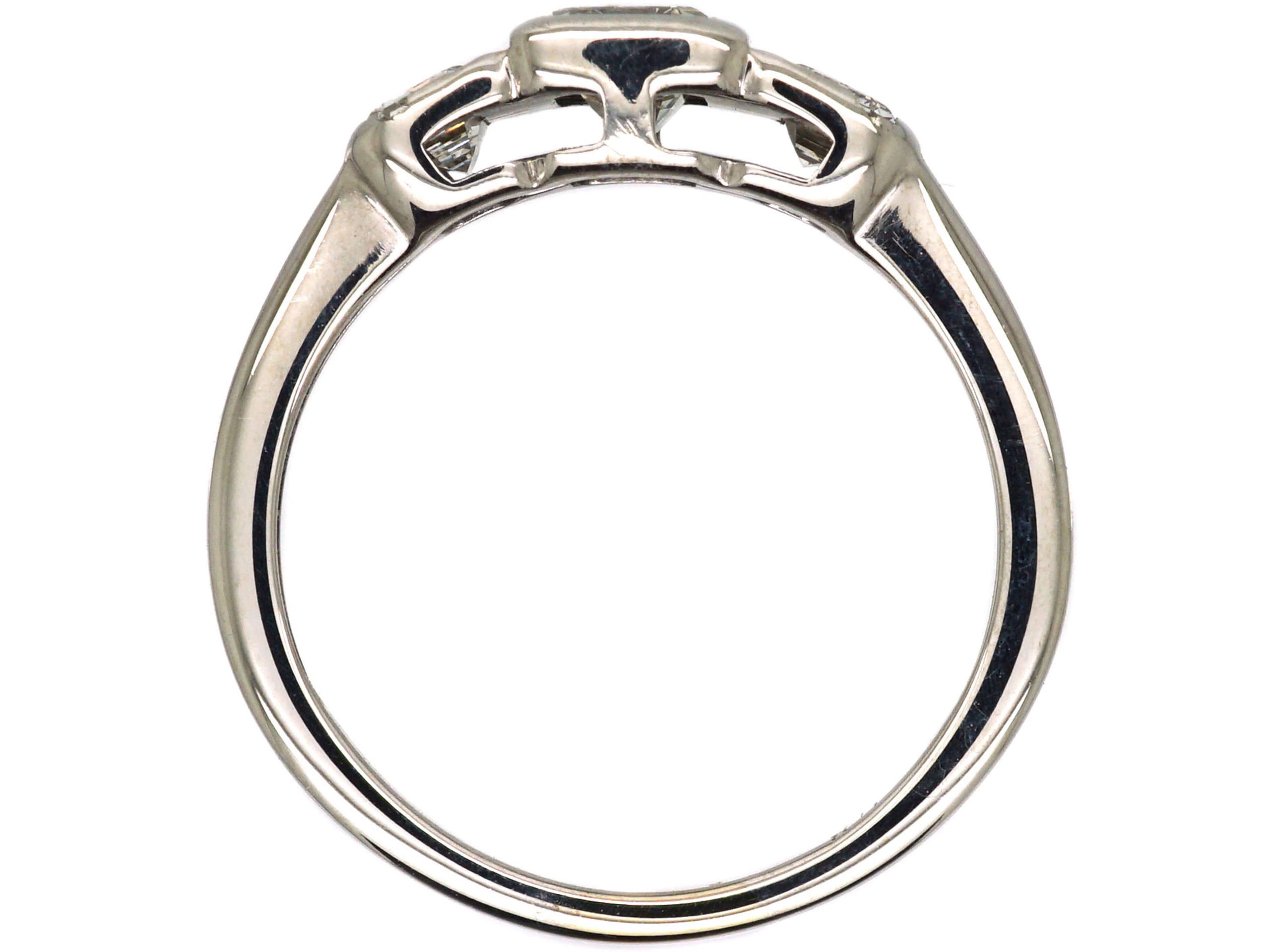 9ct Yellow Gold 3 Stone 'Sophia' Baguette Ring main image 0