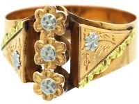 French Belle Epoch 18ct Gold, Three Colour Gold Flower Ring