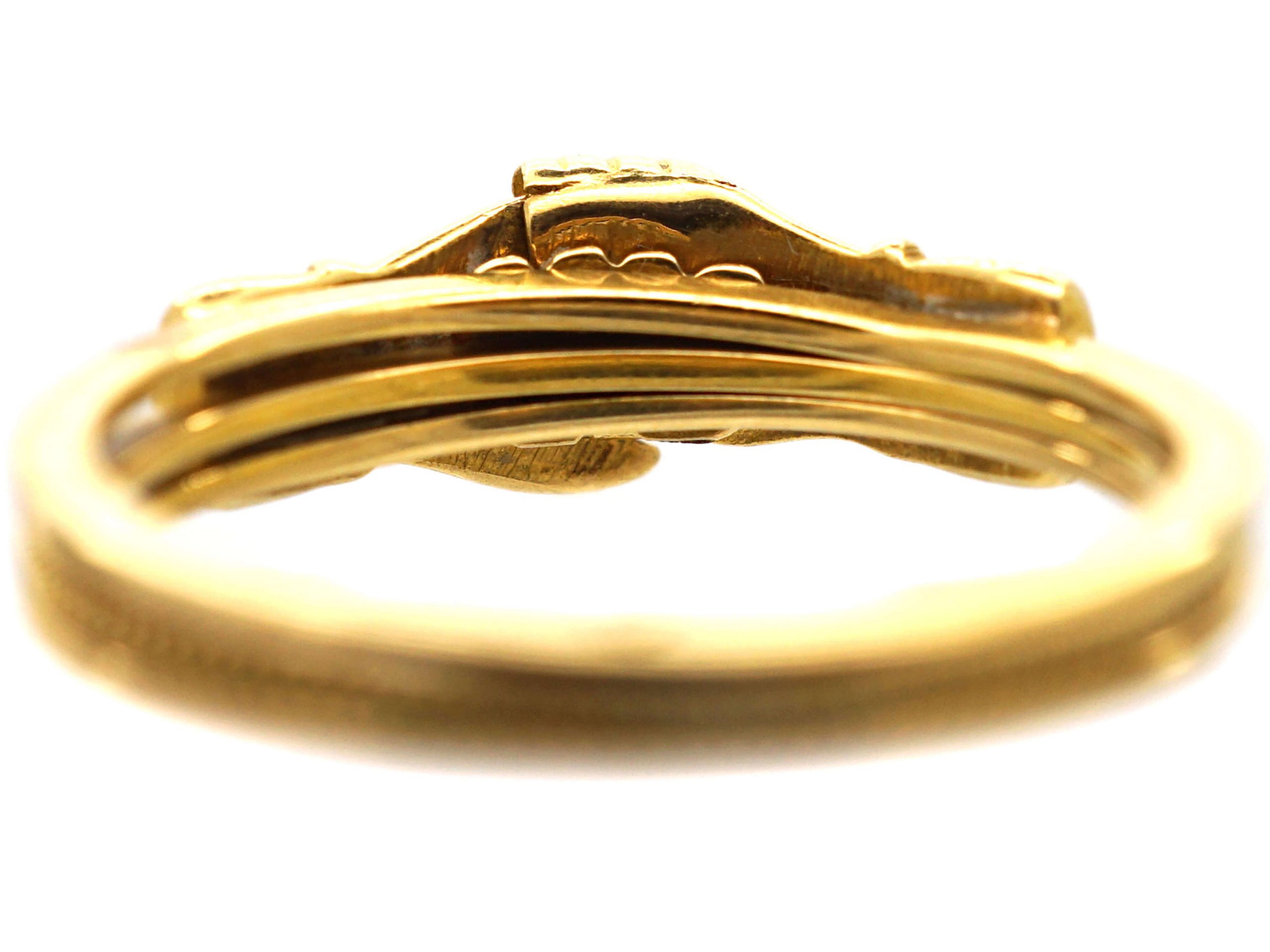 Victorian 18ct Gold Fede Ring (989R) | The Antique Jewellery Company