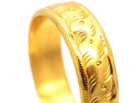 22ct Gold Wedding Ring with Celtic Motif
