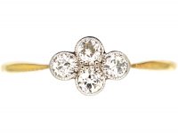 Edwardian 18ct Gold & Platinum, Diamond Four Stone Ring