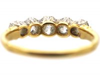 Edwardian 18ct Gold & Platinum, Five Stone Diamond Ring