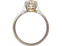 18ct White Gold & Platinum, Diamond Solitaire Ring