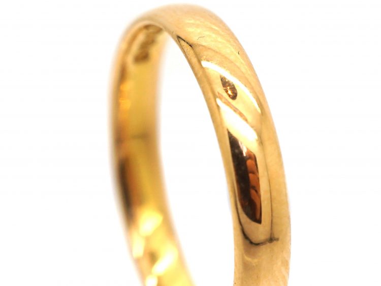 22ct Gold Wedding Band Assayed in 1938