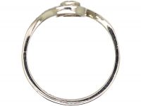 Art Deco Platinum & Diamond Catherine Wheel Design Ring