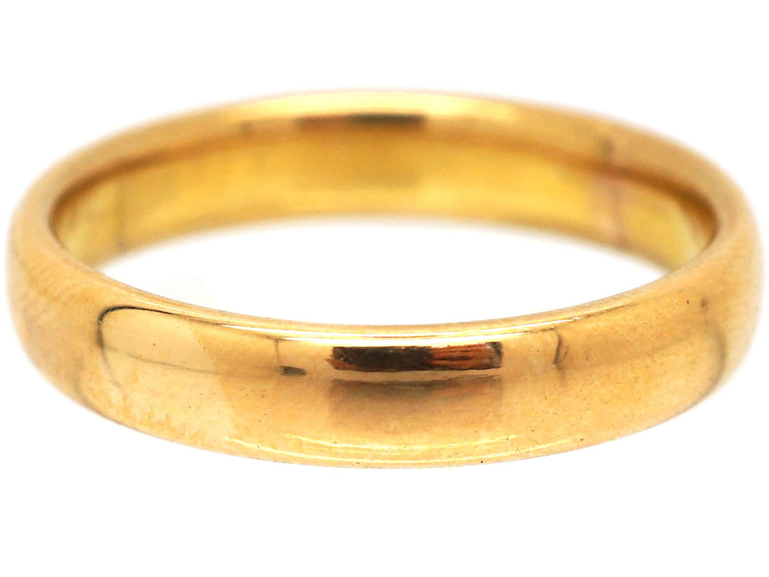 22ct Gold Wedding Ring Assayed in 1922 (50S) | The Antique Jewellery ...