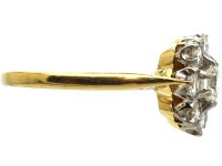 18ct Gold and Diamond Daisy Cluster Ring
