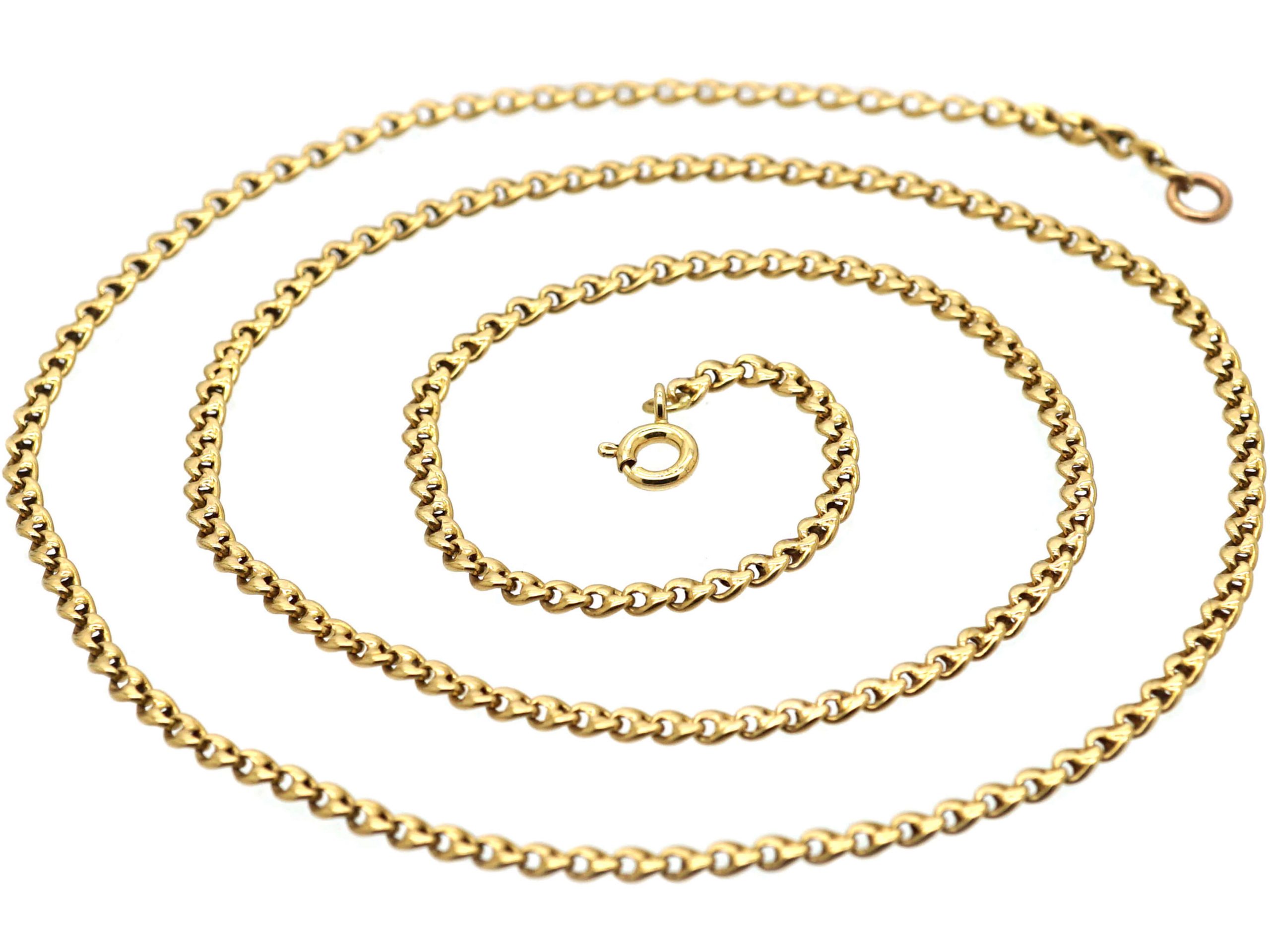 Victorian 15ct Gold Anchor Link Chain (203S) The Antique Jewellery