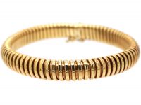 9ct Gold Tubo Gas Bracelet