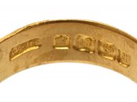 Victorian 18ct Gold Wedding Ring with Hearts Motif