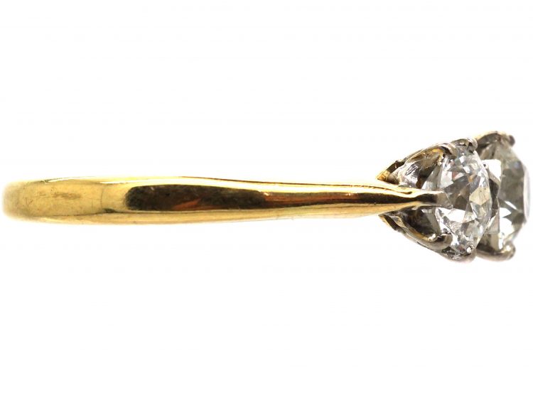Early 20th Century 18ct Gold Three Stone Diamond Ring