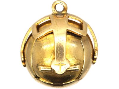 9ct Gold Masonic Ball Pendant