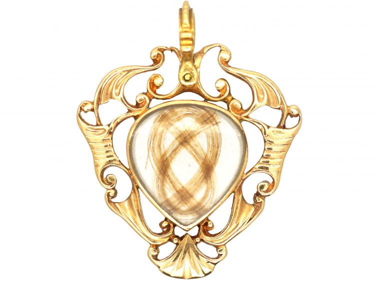Georgian 18ct Gold Heart Shaped Pendant by Thomas Flach