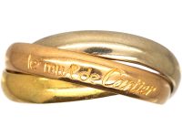Le Must de Cartier 18ct Gold Russian Wedding Ring