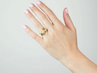 18ct Gold Sculptural Double Snake Ring