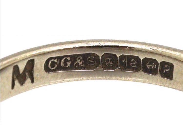 18ct White Gold Wedding Ring By Charles Green & Sons