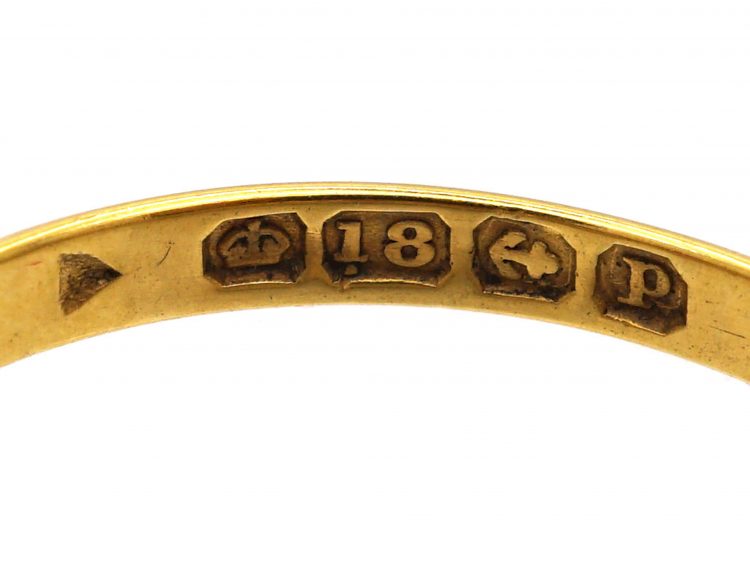Edwardian 18ct Gold, Four Stone Ruby & Diamond Ring