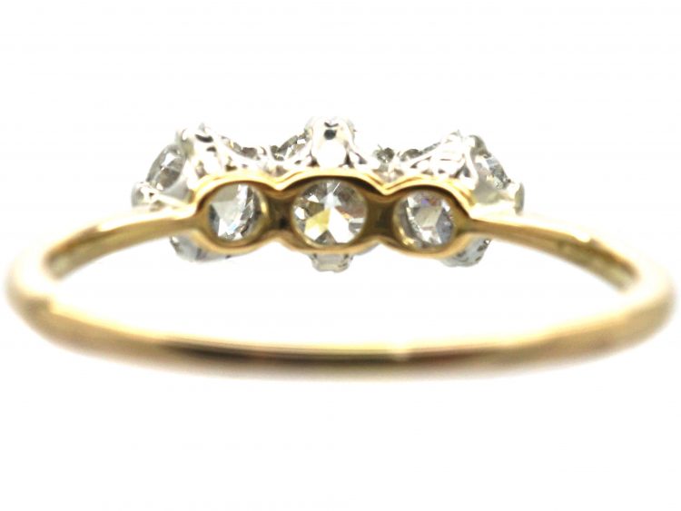 18ct Gold & Platinum, Three Stone Diamond Ring
