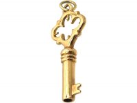 9ct Gold Key Pendant
