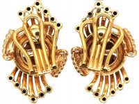 1950s 9ct Gold Clip On Earrings