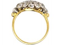 1950s Large 18ct Gold & Diamond Cluster Ring