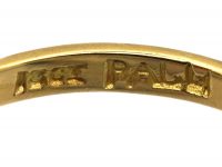 Retro 18ct Gold & Palladium Diamond Set Daisy Cluster Ring