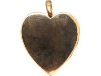 Edwardian Large 15ct Gold Heart Shaped Locket