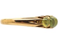 Victorian 18ct Gold, Five Stone Cat's Eye Chrysoberyl Ring