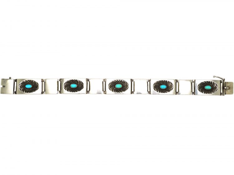 Silver & Turquoise Bracelet by Georg Jensen