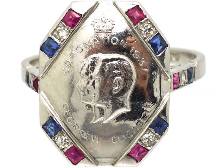 Platinum Coronation Ring for George VI & Elizabeth, the Queen Mother