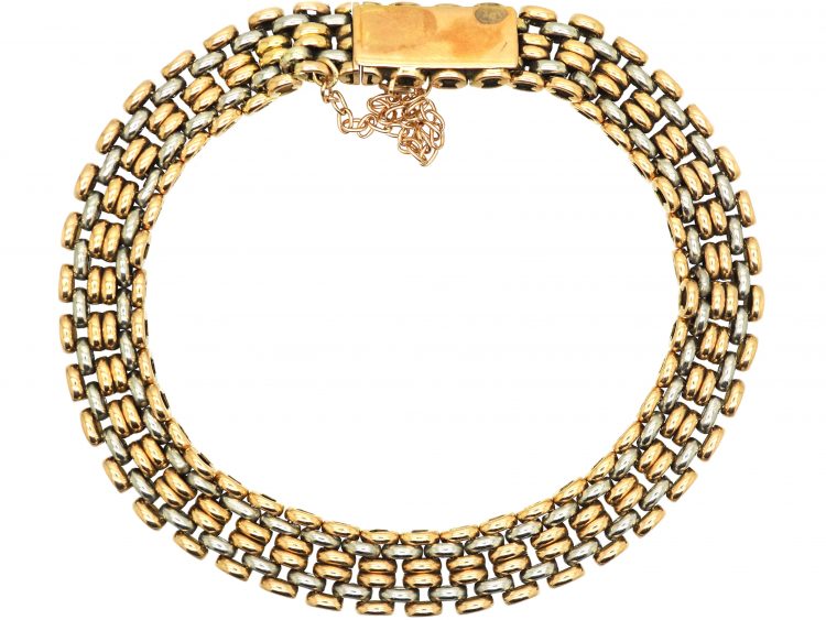 Edwardian 15ct Gold & Platinum Bracelet
