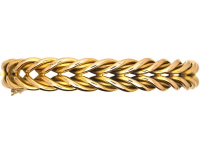 Victorian 15ct Gold Illusion Bangle