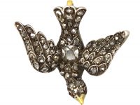 Georgian Dove of Peace Pendant set with Diamonds