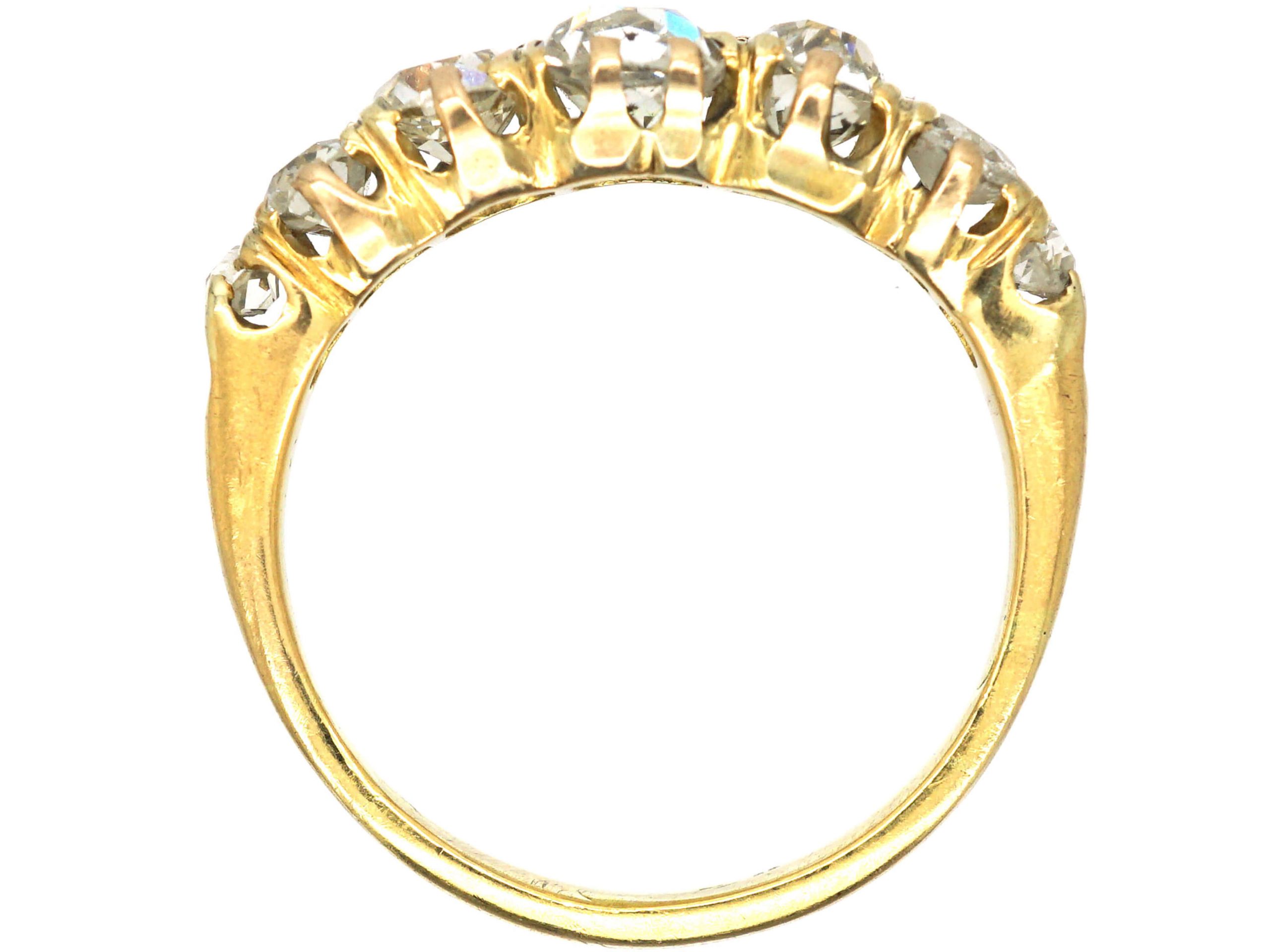 Victorian 18ct Gold, Seven Stone Old Mine Cut Diamond Ring (781S) | The ...