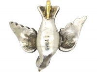 Georgian Dove of Peace Pendant set with Diamonds