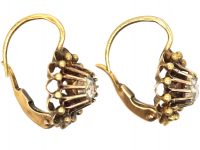 Early 20th Century 14ct Gold & Rose Diamond Earrings
