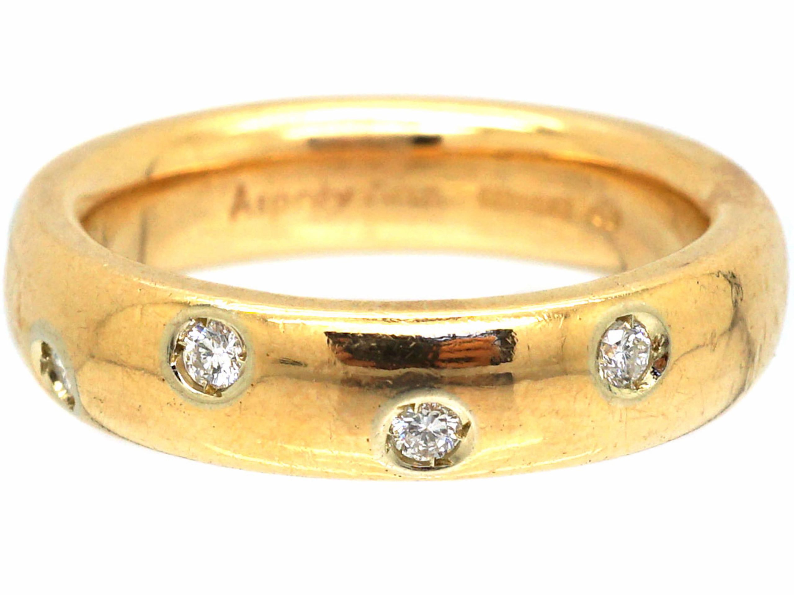 18ct Gold & Diamond Ring Retailed by Asprey (708S) | The Antique ...
