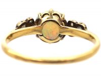 Edwardian 18ct Gold & Platinum, Opal & Diamond Ring