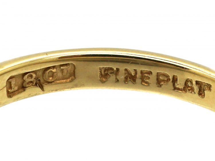 Edwardian 18ct Gold & Platinum, Three Stone Diamond Ring