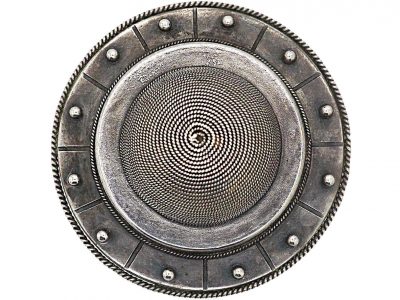 Victorian Silver Target Brooch